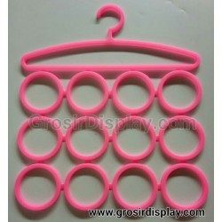 Hanger Jilbab 12 Lubang Gantungan Display Syal Dasi Pasmina Kerudung