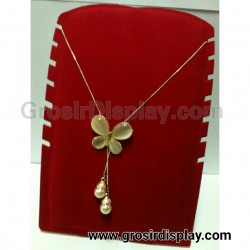 Display Kalung Kobra Kotak Lengkung Bludru Pajangan Gantungan Kalung Display Perlengkapan Toko Aksesoris