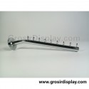 Hanger Gantungan Tas Baju Suling 9 Sekat Lurus Tempel Tembok Besi Stainless Import
