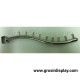 Gantungan Hanger Baju Suling 9 Sekat Belalai Pipa Kotak Stainless