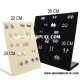 Display Papan Anting Ukuran 20x25 cm Bludru Medium Lubang Perlengkapan Toko Aksesoris