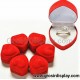 Kotak Display Cincin Mini Bentuk Love Merah Seserahan Lamaran Perlengkapan Pernikahan