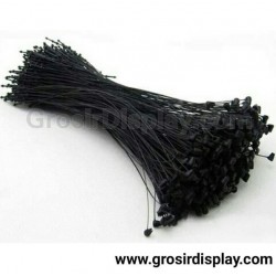Gantungan Tag Harga Merk String Loop Pin Hitam Perlengkapan Toko Baju Butik Distro
