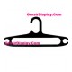 Hanger Oval Hitam Standard Biasa Ekonomis Dewasa