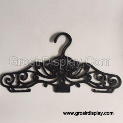 Hanger Batik Hitam Promo Gantungan Baju Perlengkapan Toko Butik Distro