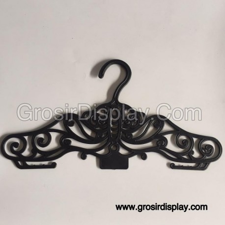 Hanger Batik Hitam Promo Gantungan Baju Perlengkapan Toko Butik Distro