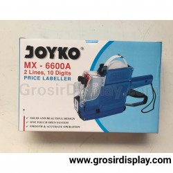 Tembakan Stiker Tempelan Harga Joyko MX-6600A Alphabet 2 Line Labeller