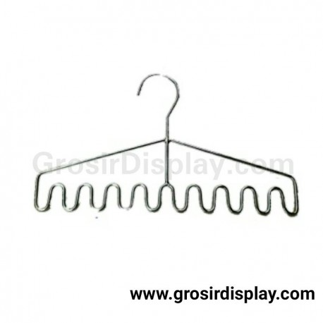 Hanger Sisir Gelombang Stainless 12 Lubang Gantungan Jilbab Kerudung Pasmina