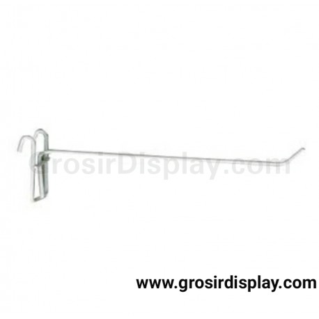 Gantungan Aksesoris 28cm Centelan Kaitan Hook Ram Tebal Putih