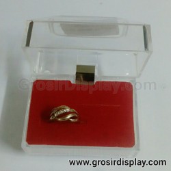 Kotak Tempat Cincin Isi 2 Kristal Ring Box Perlengkapan Seserahan Lamaran Toko Perhiasan