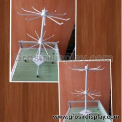 Gantungan Display Kalung Putar 2 susun Atas Rak Meja