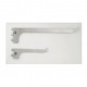 Daun Braket 40 cm Penyangga Rak Kaca Stainless Perlengkapan Display Toko