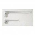 Daun Braket 40 cm Penyangga Rak Kaca Stainless Perlengkapan Display Toko
