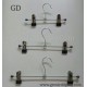 Hanger Jepit Tulang 35 cm Stainless Gantungan Celana Rok Bawahan