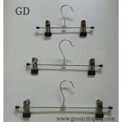 Hanger Jepit Tulang 35 cm Stainless Gantungan Celana Rok Bawahan