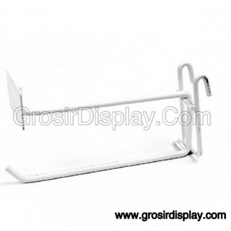 Gantungan Hook Ram Plat Harga 15 cm Putih