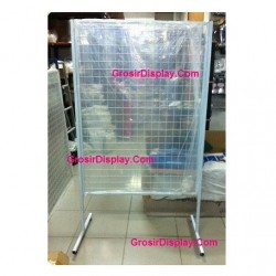 Kotak Jaring Ram 75 x 180 Set Kaki Display Gantungan Aksesoris Toko Hanphone