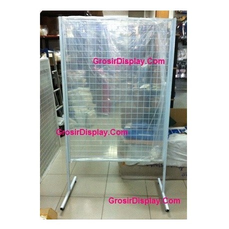 Kotak Jaring Ram 75 x 180 Set Kaki Display Gantungan Aksesoris Toko Hanphone