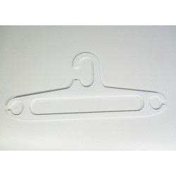 Hanger Oval Putih Pajangan Baju Anak 14" Display Toko Butik