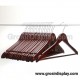 Hanger Kayu Palang Dewasa Coklat Tua Pajangan Kaos Baju Perlengkapan Butik Distro