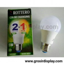 Bohlam Lampu LED 5w Scene Switch 2 Warna Putih Kuning