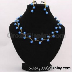 Display Kalung Medium Bludru Set Anting Pajangan Display Toko Perlengkapan Seserahan