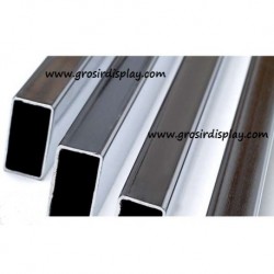 Pipa Kotak Stainless Krom 2 meter (12m)