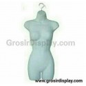 Hanger Body Manekin Tebal Display Gantung Setengah Badan Depan Wanita Putih Buram