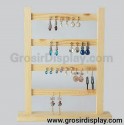 Display Pajangan Anting Kotak Earing Kayu 4 Susun Gantungan Aksesoris Giwang