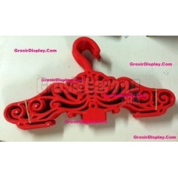 12 pcs Hanger Motif Batik Gantungan Baju Unik Butik Awet