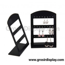 Akrilik Display Pajangan Anting Mini 3 Susun 24 Lubang