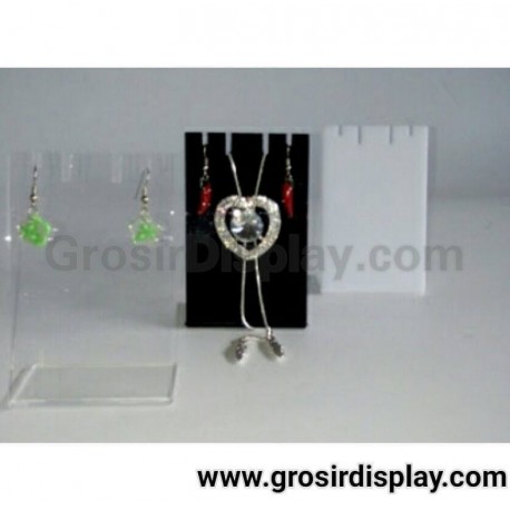 Akrilik Mini Display Aksesoris Pajangan Anting Kalung Perhiasan
