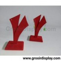 Display Anting Daun Berdiri Bludru Pajangan Giwang Gantungan Stand Earings
