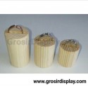 Display Tempat Dudukan Cincin Kayu Bulat Stand Ring Satuan
