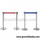 Tiang Antri Stainless Steel Pembatas Antrian Pita Tarik