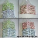 Hanger Busa Satin Motif Anak Selang Bunga Warna-Warni Shabby Bunga Gantungan Baju Pakaian Anak