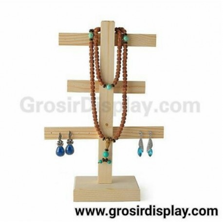 Display Pajangan Anting Palang Earing Palang 3 Susun Gantungan Aksesoris Giwang