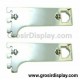 Braket Double Fungsi H 20 cm Penyangga Pipa Kotak Breket Pipa Bulat Stainless Rak Gantungan Baju Perlengkapan Toko