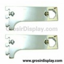 Braket Double Fungsi H 20 cm Penyangga Pipa Kotak Breket Pipa Bulat Stainless Rak Gantungan Baju Perlengkapan Toko