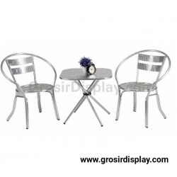 Furniture Bar Dan Cafe Set Meja Kursi Alumunium Kafe Outdoor