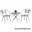 Furniture Bar Dan Cafe Set Meja Kursi Alumunium Kafe Outdoor