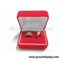 Display Tempat Cincin Kotak Isi 2 Bludru Pajangan Stand Ring Lamaran Seserahan