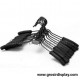 Hanger Busa Tulang Besi Dewasa Foam Hitam Tebal Gantungan Baju Distro Butik