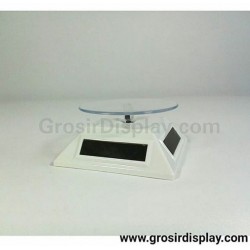Display Stand Putar Pajangan Cincin Perhiasan Batu Akik Tanpa Baterai