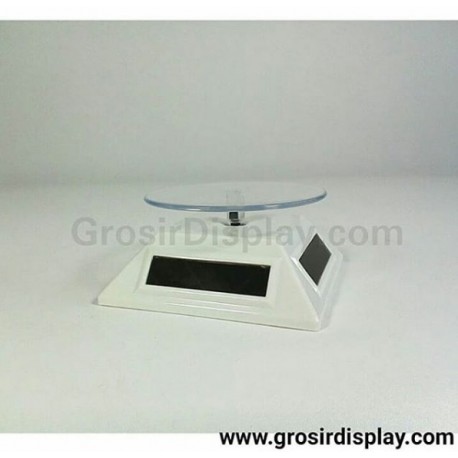 Display Stand Putar Pajangan Cincin Perhiasan Batu Akik Tanpa Baterai