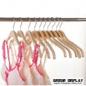Hanger Kayu Zara Slip Gantungan Baju Anak Remaja Premium Anti Selip