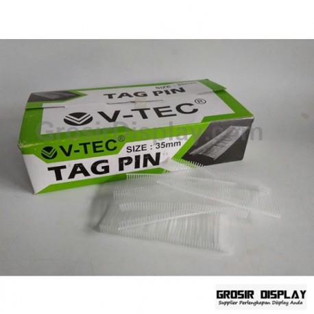 Tag Pin Refill Isi Ulang Tag Gun V-Tec 35 mm Penanda Label Merk Baju