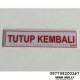 Papan Akrilik Tulisan Tutup Kembali Display Pajangan Toko