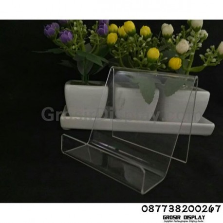 Akrilik Tempat Dompet 1 susun Acrylic Satuan Kecil