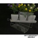 Akrilik Tempat Dompet 1 susun Acrylic Satuan Kecil